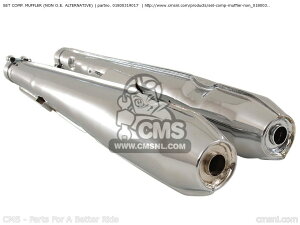 CMS �V�[�G���G�X SET COMP. MUFFLER (NON O.E. ALTERNATIVE) CB450K3 1970 USA CB450K4 1971 CB450K5 1972 CB450K6 1973 CB450K7 1974 HONDA �z���_ �t���G�L�]�[�X�g�}�t���[ �}�t���[