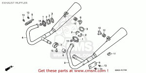 CMS V[GGX (18300-KBG-702) MUFF.COMPCR.EXH. CB250 TWO FIFTY 1992 N AUSTRALIA / KPH ENGLAND MPH SPAIN HONDA z_ tGL][Xg}t[ }t[