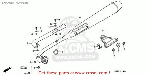 CMS V[GGX (18350-GN8-701) MUFFLER COMP.CEXH C90 CUB G ENGLAND / SSW N P GREECE C90M SEL HONDA z_ tGL][Xg}t[ }t[