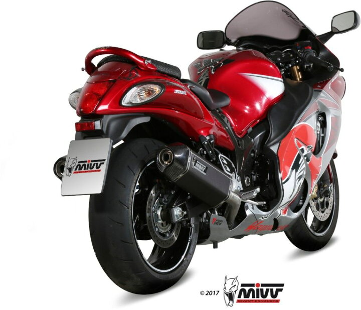 楽天市場】MIVV ミヴ SPEED EDGE BLACK スリップオンマフラー GSX1300R 