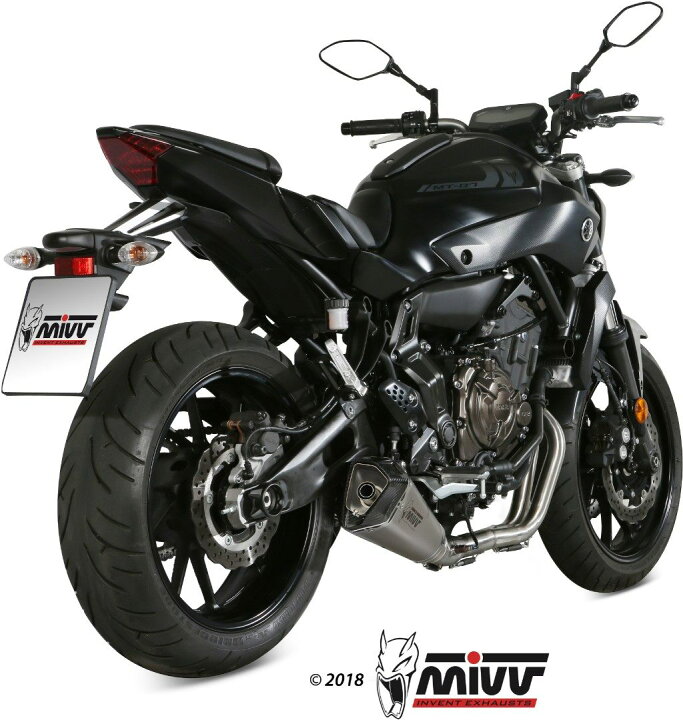 楽天市場】MIVV ミヴ DELTA RACE フルエキゾーストマフラー MT-07 