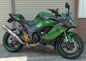 techserfu テックサーフ チタニウムスリップオン マフラー Ninja1000SX KAWASAKI カワサキ スリップオンマフラー タイプ:ソリッドチタン/Φ100×40mm