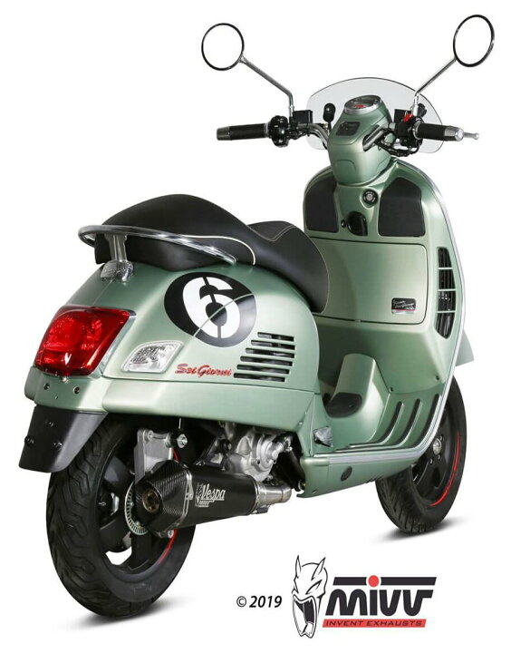 楽天市場】MIVV ミヴ DELTA RACE フルエキゾーストマフラー VESPA GTS 