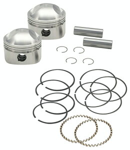 Neofactory ネオファクトリー 【S&S (エスアンドエス)】鍛造ピストンセット 1936-84年式のストックボア 3-7/16in で、84/86/88cuiストローカーエンジン用 HARLEY-DAVIDSON ハーレーダビッドソン ピスト