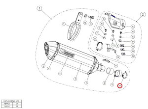 AKRAPOVIC AN|rb` yyAp[czP-R87R clamp SS NINJA250R NINJA300 VERSYS-X 250 300 Z250 Z300 SV650 SV650X KAWASAKI JTL SUZUKI XYL }t[NvET{gNv }t[