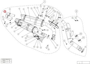 AKRAPOVIC AN|rb` yyAp[czV-TUV096 insert SS YZF-R1 YAMAHA }n obtECi[TCT[ }t[
