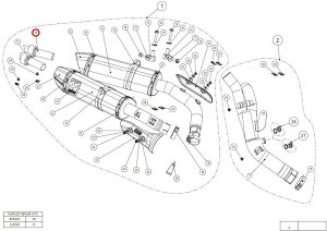 AKRAPOVIC AN|rb` yyAp[czV-TUV096L insert SS YZF-R1 YAMAHA }n obtECi[TCT[ }t[