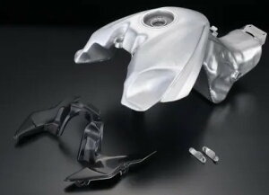 WestPower ウエストパワー アルミタンク KATANA SUZUKI スズキ ガソリンタンク タンク関連 外装 本体/ステッカーカラー:純正色塗装(ミスティックシルバーメタリック塗装)/赤