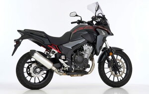 SHARK V[N DSX-5 XbvIGL][Xg (2-1) CB500F CB500X CBR500R HONDA z_ XbvI}t[ }t[ materialFpolished aluminium^end cap coated stainless steel matt black(colorFsilver)