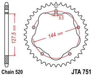 JT SPROCKETS JT�X�v���P�b�g Aluminium Ultra-Light Rear Sprocket 751 - 520 748 BIPOSTO R S 800 MONSTER S2R DARK 848 EVO CORSE STREETFIGHTER 916 SPS STRADA DUCATI �h�D�J�e�B �h���u���X�v���P�b�g�E���A�X�v���P�b�g �쓮�n