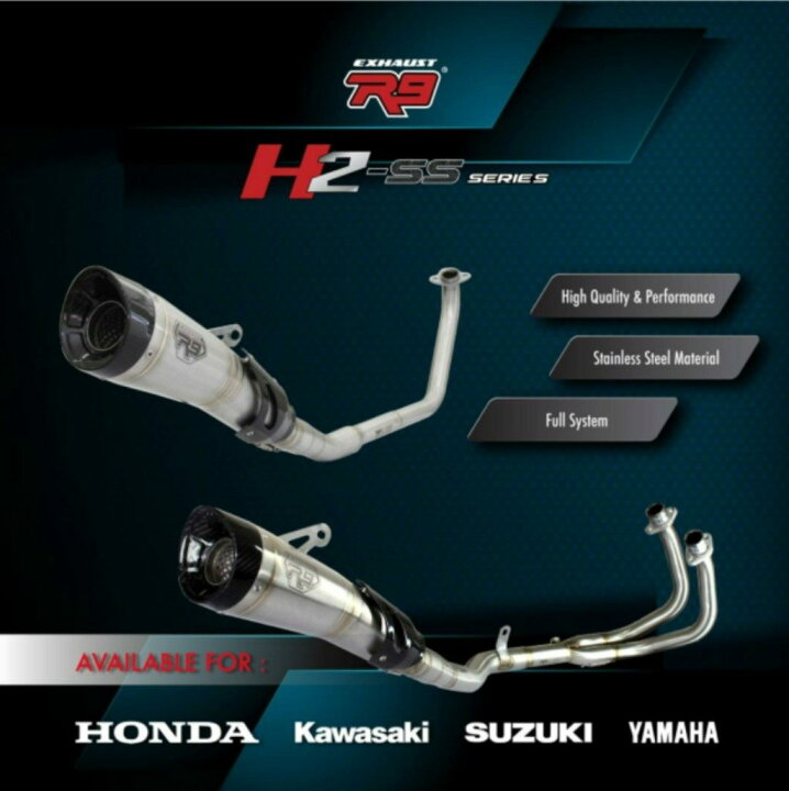 楽天市場】R9 Exhaust アールナインエキゾースト H2-SS フル 