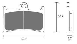 ZCOO �W�N�[ �u���[�L�p�b�h �Z���~�b�N�V���^�[�h YAMAHA ���}�n �u���[�L