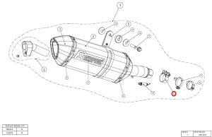 AKRAPOVIC AN|rb` yyAp[czP-R91 clamp SS NINJA250R NINJA300 Z250 Z300 KAWASAKI JTL }t[NvET{gNv }t[