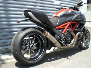 ASAHINA RACING アサヒナレーシング GPフォーミュラスリップオン Diavel DUCATI ドゥカティ スリップオンマフラー マフラー サイレンサー長:400mm / エンド部:スタンダードエンド / オプション専用