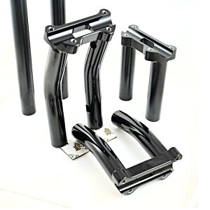 BUNGKING バングキング ロア ライザー(プルバック) FXBBストリートボブ FXSTソフテイルスタンダード HARLEY-DAVIDSON ハーレーダビッドソン ハンドルポスト・ハンドルライザー ハンドル周辺パーツ ハ