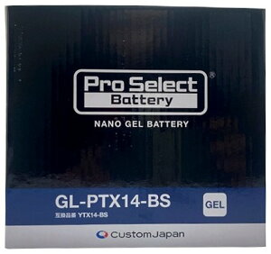 Pro Select Battery �v���Z���N�g�o�b�e���[ �i�m�E�W�F���o�b�e���[�yGL-PTX14-BS�z ���n�o�b�e���[ �o�b�e���[�֘A
