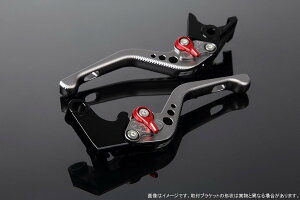SPEEDRA スピードラ アジャストレバー 3Dショート XMAX YAMAHA ヤマハ ブレーキレバー ハンドル周辺パーツ ハンドル レバー本体カラー:マットチタン / アジャスターカラー:マットレッド