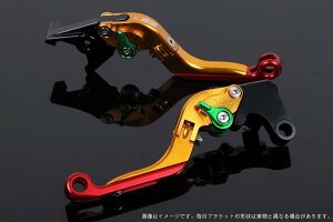 SPEEDRA スピードラ アジャストレバー 可倒延長式 ADV150 ADV160 PCX125 PCX160 HONDA ホンダ ブレーキレバー ハンドル周辺パーツ ハンドル レバー本体カラー:ゴールド / アジャスターカラー:グリーン