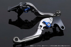 SPEEDRA スピードラ アジャストレバー 可倒延長式 ADV150 ADV160 PCX125 PCX160 HONDA ホンダ ブレーキレバー ハンドル周辺パーツ ハンドル レバー本体カラー:チタン / アジャスターカラー:ブルー / エ