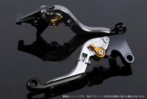 SPEEDRA スピードラ アジャストレバー 可倒延長式 ADV150 ADV160 PCX125 PCX160 HONDA ホンダ ブレーキレバー ハンドル周辺パーツ ハンドル レバー本体カラー:チタン / アジャスターカラー:ゴールド /