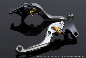 SPEEDRA スピードラ アジャストレバー 可倒延長式 ADV150 ADV160 PCX125 PCX160 HONDA ホンダ ブレーキレバー ハンドル周辺パーツ ハンドル レバー本体カラー:チタン / アジャスターカラー:ゴールド /