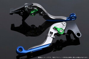 SPEEDRA スピードラ アジャストレバー 可倒延長式 ADV150 ADV160 PCX125 PCX160 HONDA ホンダ ブレーキレバー ハンドル周辺パーツ ハンドル レバー本体カラー:チタン / アジャスターカラー:グリーン /