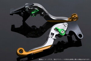 SPEEDRA スピードラ アジャストレバー 可倒延長式 XMAX YAMAHA ヤマハ ブレーキレバー ハンドル周辺パーツ ハンドル レバー本体カラー:チタン / アジャスターカラー:グリーン / エクステンショ