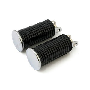 MCS �G���V�[�G�X �G���h�L���b�v�X�^�C�� �y�O �N���[�� �yCHROME END CAP STYLE PEGS�z 52-90 K XL FL FX RIDER FLT FXRT PASSENGER HARLEY-DAVIDSON �n�[���[�_�r�b�h�\�� �t�b�g�y�O �X�e�b�v �����