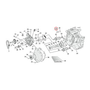MCS �G���V�[�G�X �I�C���X�N���[�� �����X�^�C���yOIL SCREEN OEM STYLE�z 00-17 Softail HARLEY-DAVIDSON �n�[���[�_�r�b�h�\�� ���̑��G���W���p�[�c�I�v�V�����E��C���i �G���W���p�[�c �G���W��