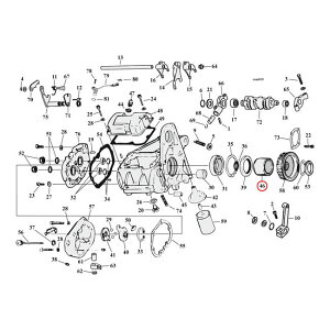 MCS GV[GX Xy[T[gX~bVXvPbgySPACER TRANSM SPROCKETz 80-E84 5-SP FLT FXR NU CHAIN DRIVE HARLEY-DAVIDSON n[[_rbh\ ~bVEMA GWp[c GW