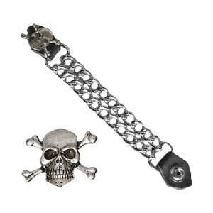 MCS エムシーエス SKULL / CROSSBONES ベストエクステンダー【SKULL & VEST EXTENDER】 その他グッズ バイク関連グッズ