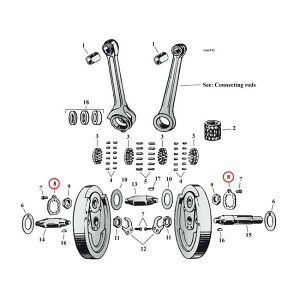 MCS GV[GX bNbV[ NNsibgyLOCKWASHER CRANKPIN NUTz 16-73 45' SVNU HARLEY-DAVIDSON n[[_rbh\ ̑GWp[cIvVECi GWp[c G