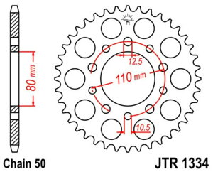 JT SPROCKETS JT�X�v���P�b�g Steel Standard Rear Sprocket 1334 - 530 HONDA �z���_ �h���u���X�v���P�b�g�E���A�X�v���P�b�g �쓮�n