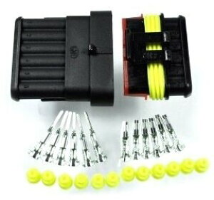 Motogadget ���g�K�W�F�b�g Plug Connector Kit Spersealed Amp-Style 6-Pin | 9007010 �R�l�N�^�[�E�J�v���[ �X�C�b�`�E�n�[�l�X�֌W �d���n