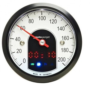 Motogadget ���g�K�W�F�b�g Motoscope Tiny (49 Mm Analogue Speedo) Black Bezel | 5001010 ���@�\�^�R�E�X�s�[�h�f�W�^�����[�^�[ ���[�^�[�E�C���W�P�[�^�[�֌W �d���n