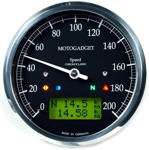 Motogadget gKWFbg Chronoclassic Speedo (Green Lcd) Polished | 2004080 @\^REXs[hfW^[^[ [^[ECWP[^[֌W dn