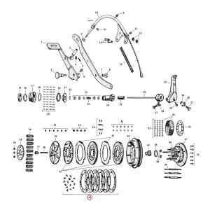 SAMWEL �T���E�F�� ���C�j���O�Z�b�g �t���N�V�����f�B�X�N�yLINING SET FRICTION DISCS�z 41-73 45SVNU HARLEY-DAVIDSON �n�[���[�_�r�b�h�\�� ���̑��N���b�`�I�v�V�����E��C���i �쓮�n