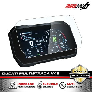 MOTO SKIN ���g�X�L�� PLEXIGLASS Dashboard Screen Protector DUCATI Multistrada V4 - 2022�{ �h�D�J�e�B ���[�^�[�t�B���� ���[�^�[�E�C���W�P�[�^�[�֌W �d���n