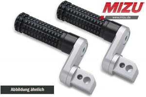 MiZU �~�Y Flex Race passenger�fs footpeg�Cincluding ABE�CSilver/Black DAYTONA600 DAYTONA650 DAYTONA955i SPEED FOUR SPRINT RS ST TRIUMPH �g���C�A���t �^���f���X�e�b�v�E�^���f���u���P�b�g �X�e�b�v �����