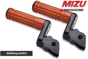 MiZU �~�Y Flex Race driver�fs footpeg�Cincluding ABE�CBlack/Orange F800GT K1200GT K1300GT R1150RT R1200RT BMW �t�b�g�y�O �X�e�b�v �����