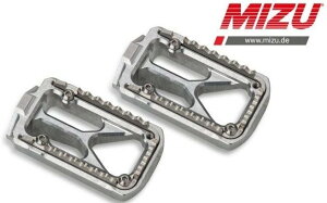 MiZU �~�Y Dirt Bike driver�fs footpeg�CSilver/Black 250SX 300EXC 350SX-F 500EXC-F KTM �t�b�g�y�O �X�e�b�v �����