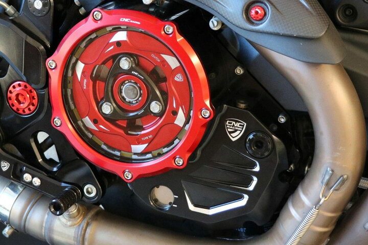 CNC RACING クリアークラッチカバー パニガーレ ムルティストラーダ