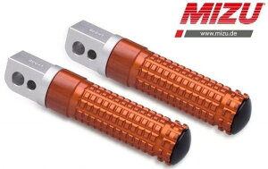 MiZU �~�Y Race passenger�fs footpeg�Cincluding ABE�CSilver/Orange K1200GT R1100GS R1150GS R1150RT R1200GS Adventure R1200RT BMW �^���f���X�e�b�v�E�^���f���u���P�b�g �X�e�b�v �����