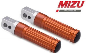 MiZU �~�Y Race passenger�fs footpeg�Cincluding ABE�CSilver/Orange GSX-R125 GSX-S125 SUZUKI �X�Y�L �^���f���X�e�b�v�E�^���f���u���P�b�g �X�e�b�v �����