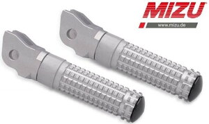 MiZU �~�Y Race driver�fs footpeg�Cincluding ABE�CSilver/Silver DAYTONA675 DAYTONA955i SPEED FOUR SPRINT RS ST STREET TRIPLE R TRIUMPH �g���C�A���t �t�b�g�y�O �X�e�b�v �����