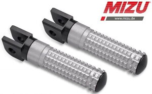MiZU �~�Y Race driver�fs footpeg�Cincluding ABE�CBlack/Silver DAYTONA600 DAYTONA650 DAYTONA900 SPRINT RS ST TIGER 955 TROPHY900 TRIUMPH �g���C�A���t �t�b�g�y�O �X�e�b�v �����