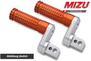 MiZU �~�Y Flex Race passenger�fs footpeg�Cincluding ABE�CSilver/Orange SL1000 FALCO APRILIA �A�v�����A �^���f���X�e�b�v�E�^���f���u���P�b�g �X�e�b�v �����