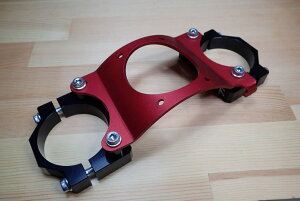 工房きたむら コウボウキタムラ スタビライザーセット トリッカー XT250X YAMAHA ヤマハ フォークスタビライザー サスペンション 足回り ボディカラー:黒 / スタビライザーブレイスカラー:レ