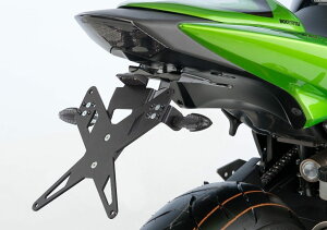PROTECH �v���e�b�N X-SHAPE license plate holder Z1000 Z750 ZX-6R KAWASAKI �J���T�L �i���o�[�X�e�[ �O��