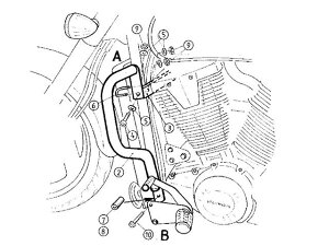 HEPCO��BECKER �w�v�R���x�b�J�[ �G���W���K�[�h VTX1800 HONDA �z���_ �t���[��